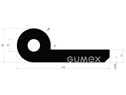 GUMMIPROFILE FÜR WASSERBAUTEN P-FORM